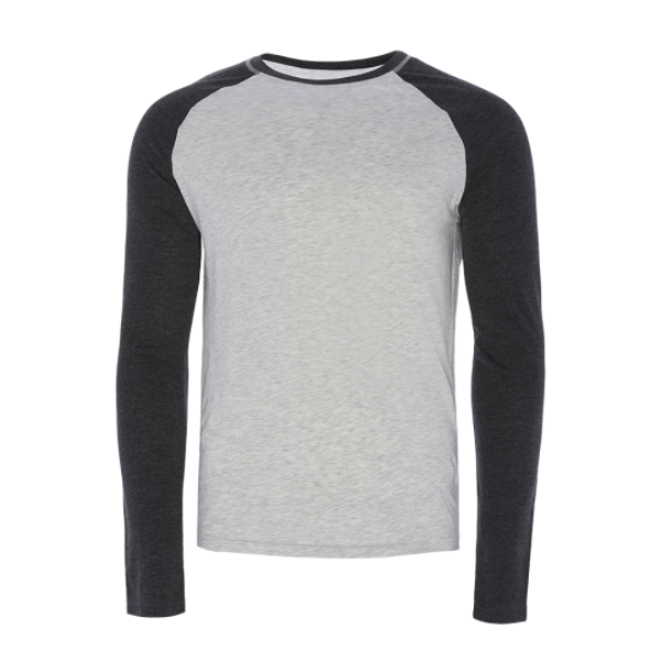 Crew neck contrast longsleeve T-shirt - MLT 69OSBOURNEF
