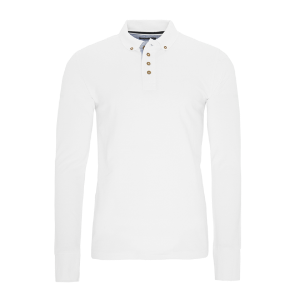 Long sleeve pique polo. - MLT 69LINCOLNH