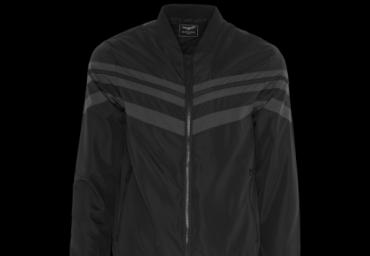 Bomber jacket with stripes detail. - MJK HINCKLY