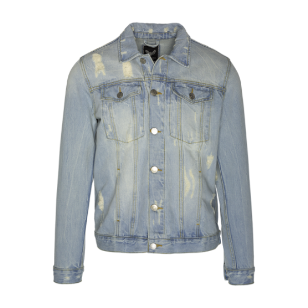 Denim jacket with rips. - MJK BANSBY