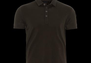 Short sleeve pique polo with zip pocket at sleeve. - MPS 69JOE