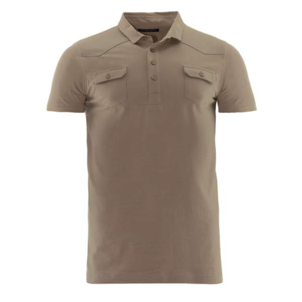 Short sleeve polo with button placket and 2 pocket - MPS 69FRAZER
