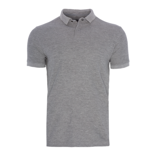 Short sleeve polo with button placket. - MPS 412HERSEY