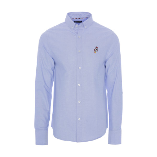 Long sleeve shirt with rocket applique. - MSH 69CLAUDIAN