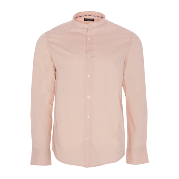 Long sleeve mao neck shirt with button through. - MSH 69MAGNUSB