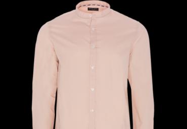 Long sleeve mao neck shirt with button through. - MSH 69MAGNUSB