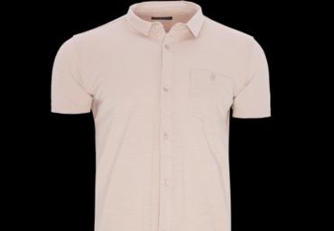 Buttoned short sleeve jersey shirt with chest pocket. - MSH 69JOULE