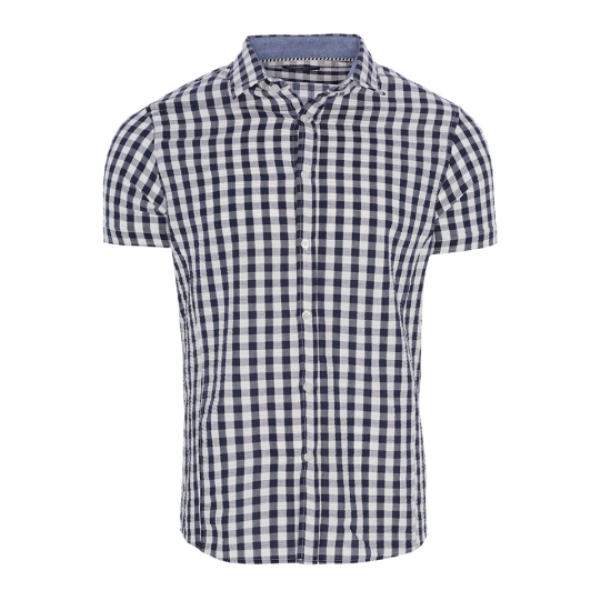 Short sleeve checkered shirt. - MSH 69LABEL
