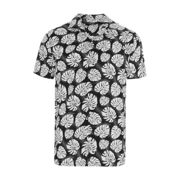 Short sleeve floral printed shirt. - MSH 77AUTUMN