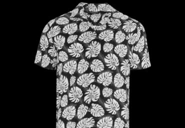 Short sleeve floral printed shirt. - MSH 77AUTUMN