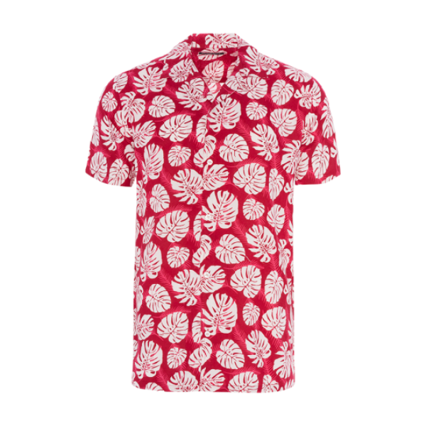 Short sleeve floral printed shirt. - MSH 77AUTUMNB