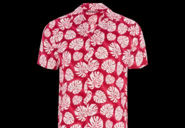 Short sleeve floral printed shirt. - MSH 77AUTUMNB