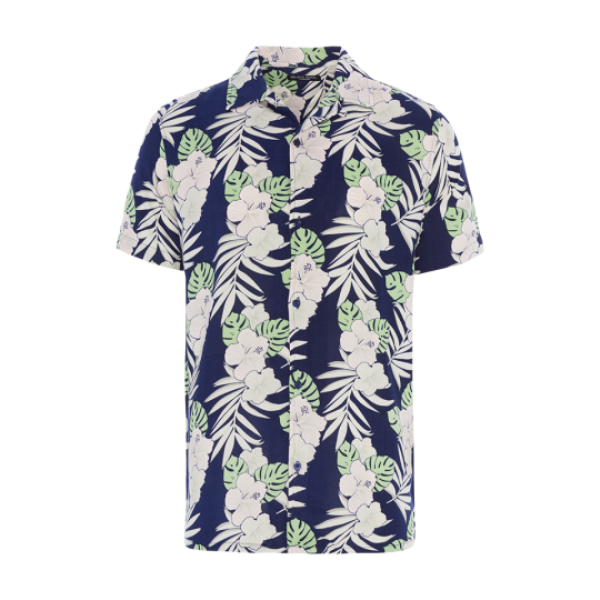 Short sleeve floral printed shirt. - MSH 77CALLA