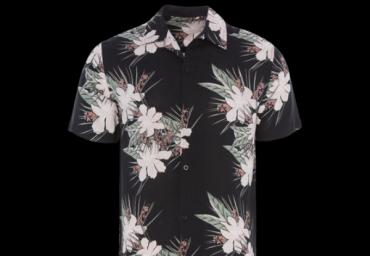 Short sleeve floral printed shirt. - MSH 77STATICE