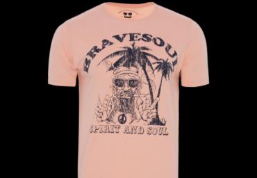 10.Crew neck short sleeve T-shirt with print front. - MTS 459HIPPIE