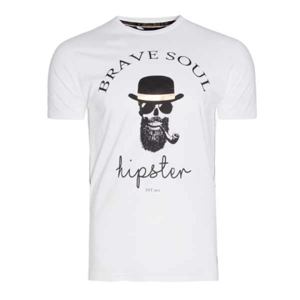 13.Crew neck ss T-shirt with print to chest - MTS 149MIDAS
