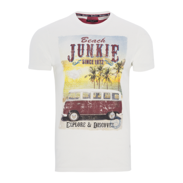 20.Crew neck T-shirt with front print - MTS 69JUNKIE