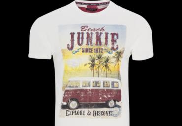 20.Crew neck T-shirt with front print - MTS 69JUNKIE