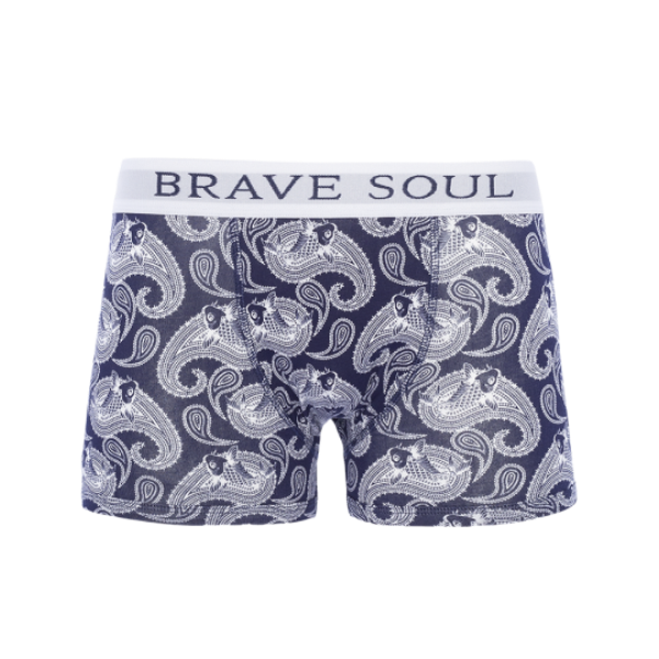 All over paisley printed boxer with elasticated waist. (2 pcs. per pack). - MBX 18JUDE