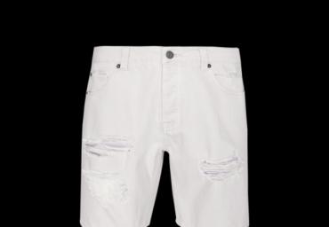 Denim short with rips. - MSRT BRATBYRIP