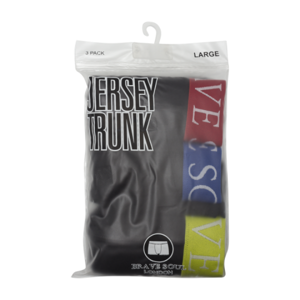Boxer with contrast brand at waist. (3 pcs. per pack). - MBX 451JAYC