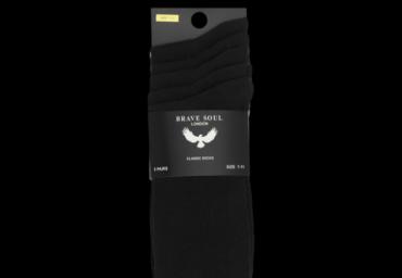 Solid colour socks (5 pcs. per pack). - MSX 450BOBBLACKB