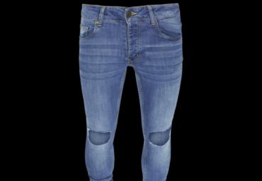 Skinny fit denim jean with rips. Washed light blue regular - 1 4 6 4 1 Washed light blue long - 1 2 2 2 1 - MJN CROFTON
