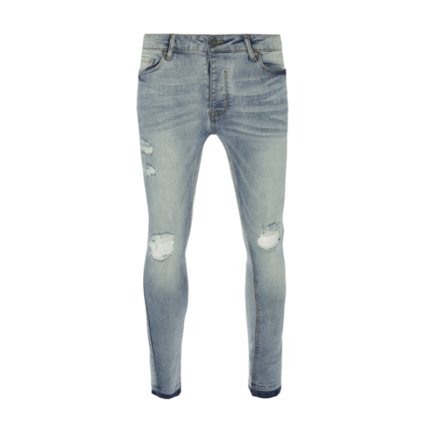 Skinny fit denim jeans. Ligh blue wash regular - 1 4 6 4 1 Light blue wash long - 1 2 2 2 1 - MJN TAYLOR