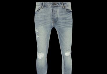 Skinny fit denim jeans. Ligh blue wash regular - 1 4 6 4 1 Light blue wash long - 1 2 2 2 1 - MJN TAYLOR