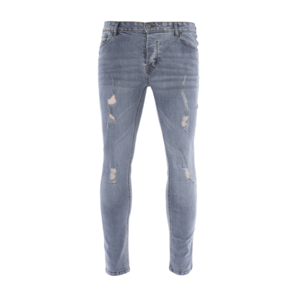 Skinny fit ripped denim jean. Mid blue wash regular - 14 6 4 1 Mid blue wash long - 1 2 2 2 1 - MJN LARK