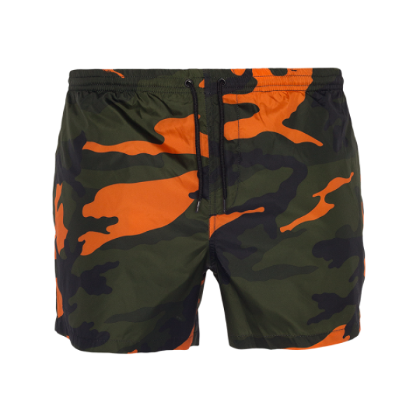 All over camo printed swimsuit with drawcord. - MSRT PERTH