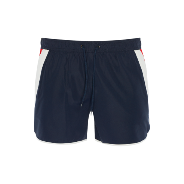 Elasticated waist swimsuit with drawcord and stripes. - MSRT DALEY