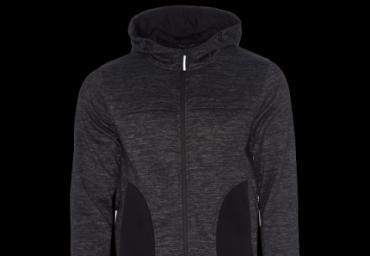 Combined hooded sweatshirt with zip pockets. - MSS 513CHAD