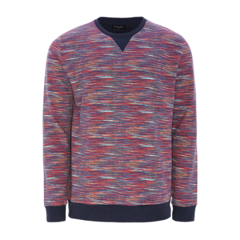 Crew neck multicoloured printed sweatshirt. - MSS 131GALTON