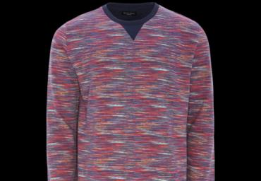 Crew neck multicoloured printed sweatshirt. - MSS 131GALTON