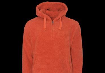 Half Zip hooded sherpa sweatshirt. - MSS 438DAIMC