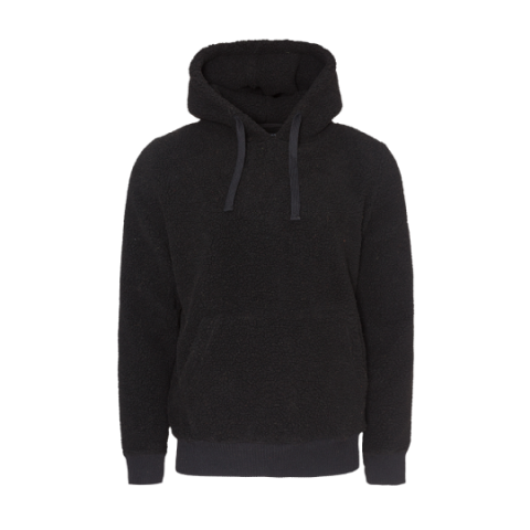 Hooded sherpa sweatshirt with kangaroo pocket. - MSS 438GROMITC