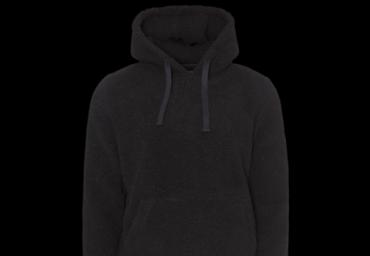 Hooded sherpa sweatshirt with kangaroo pocket. - MSS 438GROMITC