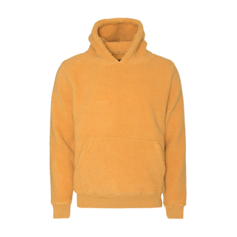Hooded sherpa sweatshirt with kangaroo pocket. - MSS 438GROMITE