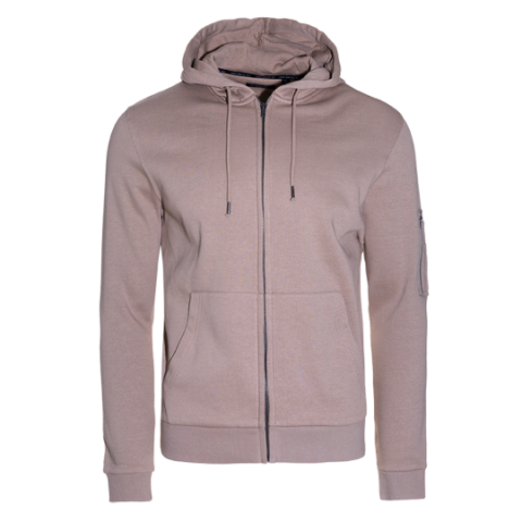 Hooded sweatshirt with trhough zip - MSS 69EDDIEC