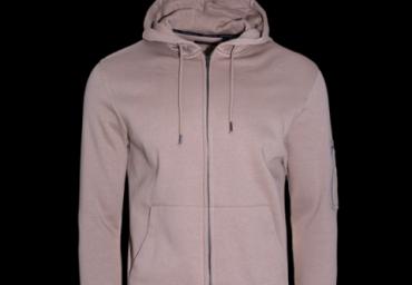 Hooded sweatshirt with trhough zip - MSS 69EDDIEC