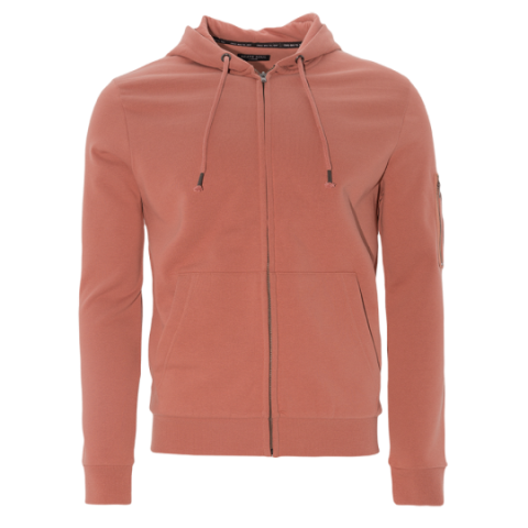 Hooded sweatshirt with through zip - MSS 69EDDIED
