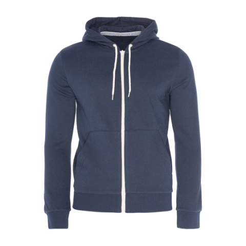 Zip through hooded sweatshirt with kangaroo pocket - MSS 69ADRIANU