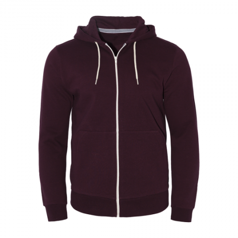 Zip through hooded sweatshirt with kangaroo pocket. - MSS 69ADRIANW