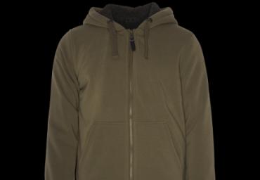 Zip through hooded sweatshirt with sherpa line - MSS 319ZONEB