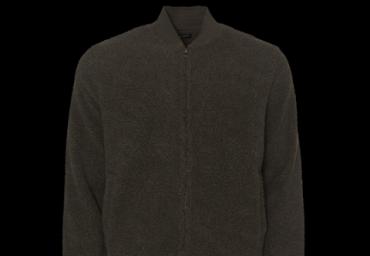 Zip through sherpa sweatshirt with 2 pockets. - MSS 438MANNAB