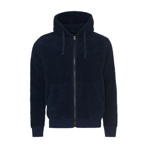Zip through hooded sherpa sweatshirt. - MSS 438SHAUN