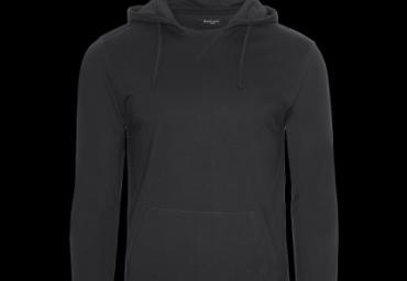 Hooded long sleeve T-shirt with kangaroo pocket. - MLT 69MORRIS