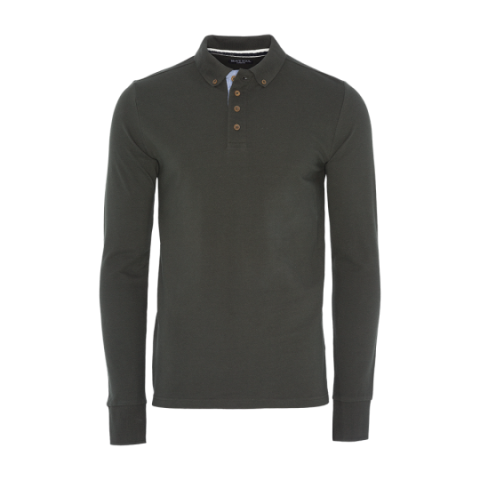 Long sleeve pique polo. - MLT 69LINCOLNJ