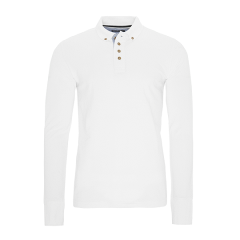 Long sleeve pique polo. - MLT 69LINCOLNM